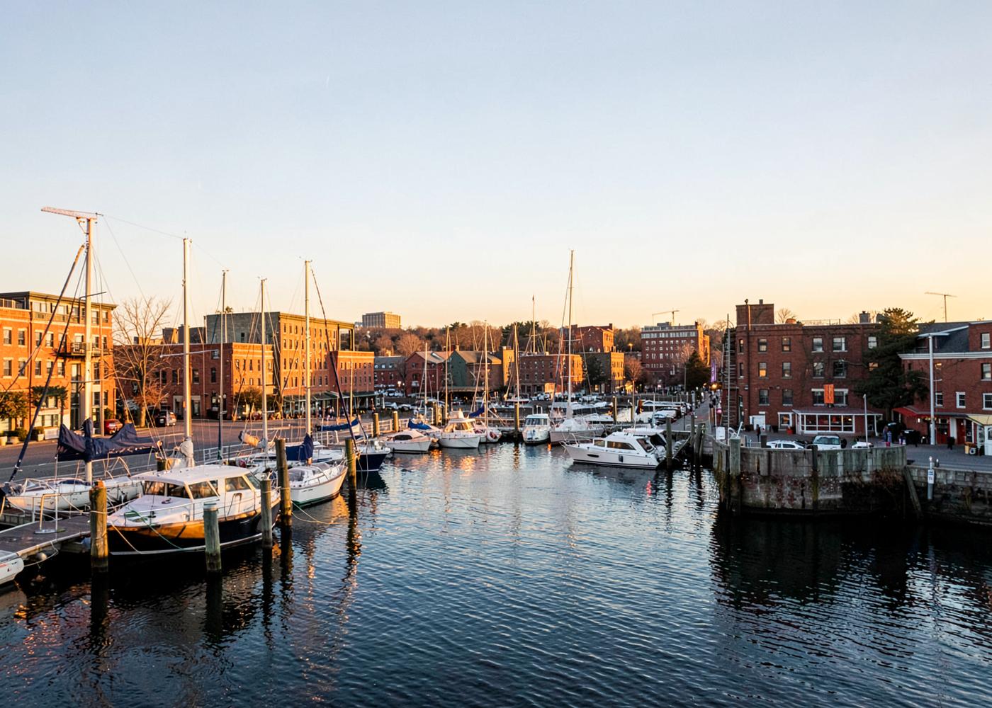 Portland waterfront no Maine